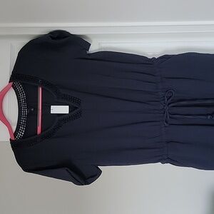 Talbots cotton dress with elastic waist